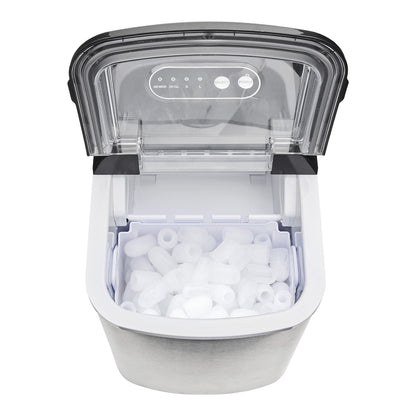 Morphy Richards Ice Maker Stainless Steel 15kg Small Large And Cube 2.1L Tank