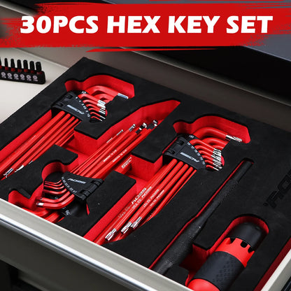 SEDY 30-Piece Hex & Torx Allen Key Set, Metric & SAE