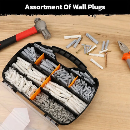 332-Piece Wall Anchor and Screw Kit with Storage Case