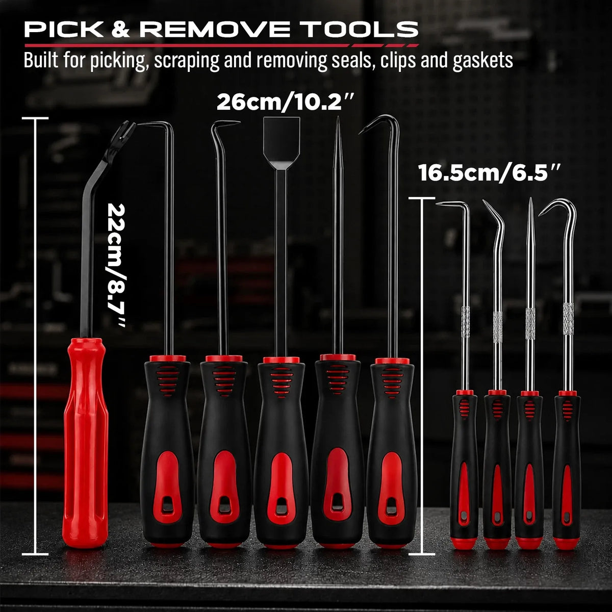 SEDY 15-Piece Auto Trim & Pick Tool Kit with LED Pickup