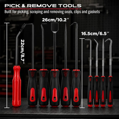 SEDY 15-Piece Auto Trim & Pick Tool Kit with LED Pickup
