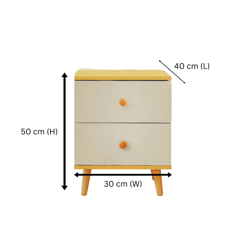 NNECN 5-Drawer Chest with Bedside Table