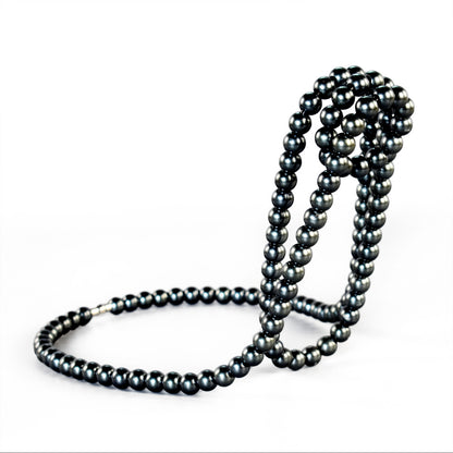Luxury Floating Pearl Necklace Optical Illusion Wine Bottle Holder