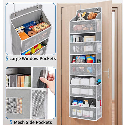 Heavy-Duty 5-Tier Over the Door Hanging Organizer & Pantry Storage