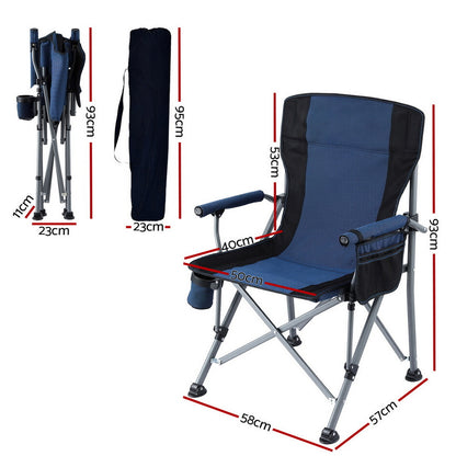 Weisshorn Folding Moon Chair - Navy Blue