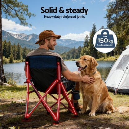 Weisshorn Folding Moon Chair - Navy Blue