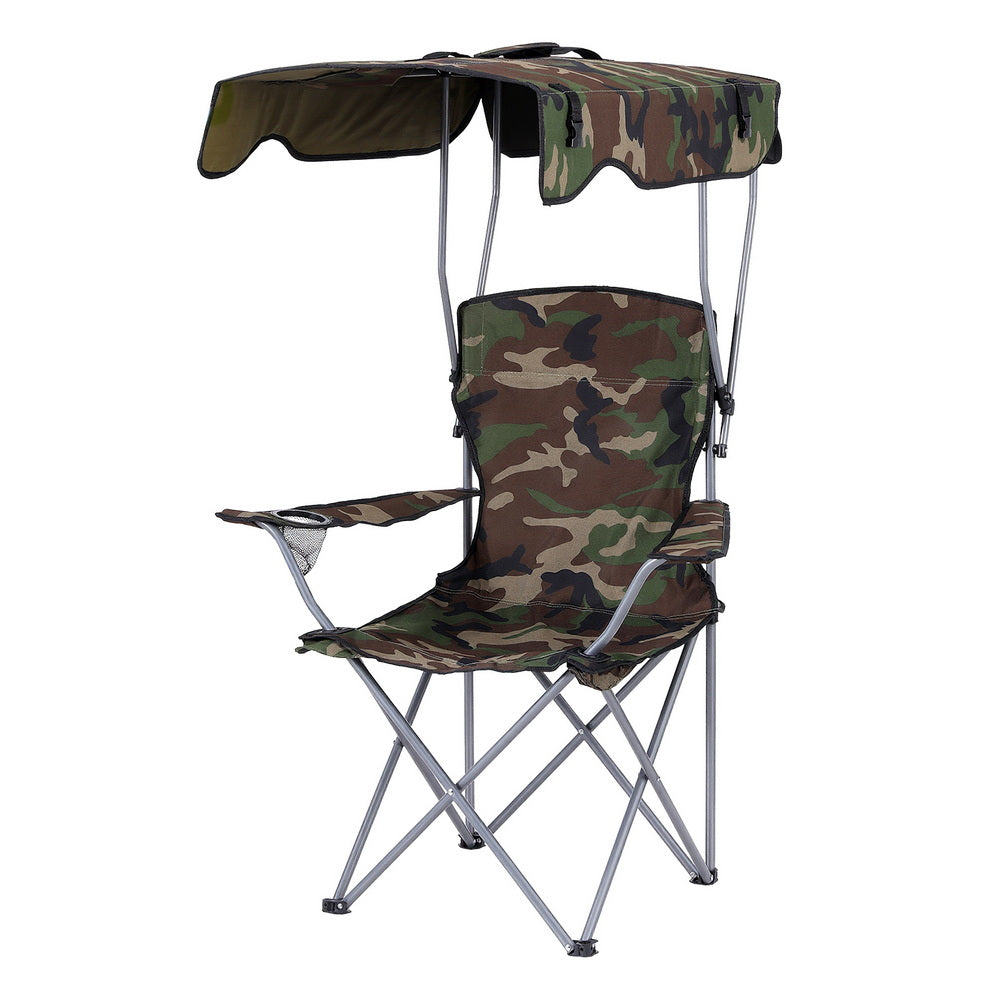 Weisshorn Folding Camping Chair with Canopy
