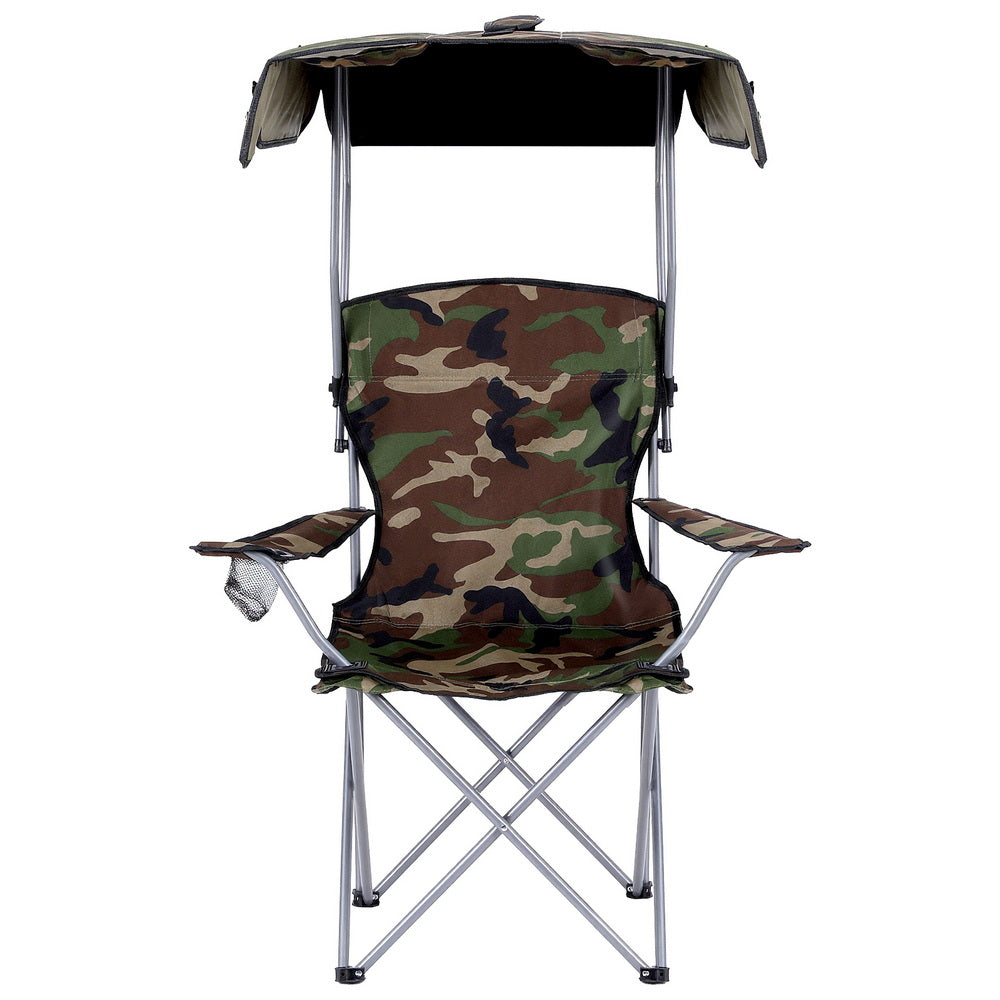 Weisshorn Folding Camping Chair with Canopy